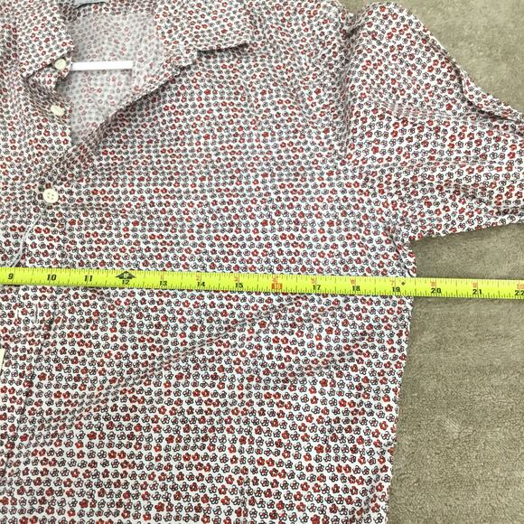 J. LINDEBERG Button Down Long Sleeve Shirt Men's Medium Floral Slim Fit NWT - Picture 6 of 7